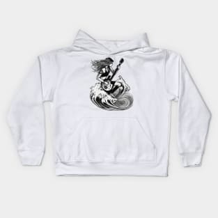 Classic Guitar Girl Kids Hoodie